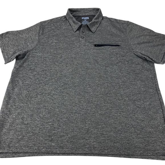 Duluth Polo Shirt Mens Size 2XL Gray Polyester Short Sleeve Fit Golf Performance - Picture 8 of 14